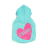 Big Full Heart Animal Hoodie, Aqua + FuchsiaBig Full Heart Animal HoodiesFound My AnimalXS