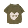 Found My Animal Big Full Heart Animal T-Shirt, Army + BlushBig Full Heart Animal T-ShirtsFound My AnimalXS